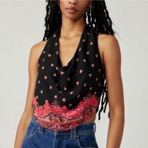 Free People Silas Cowl Neck Top